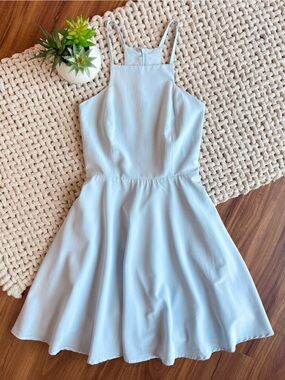 Lulus | Call to Charms Light Blue Skater Dress | X-Small